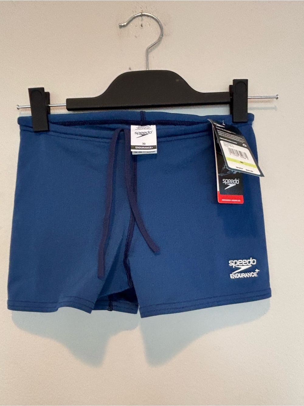 Speedo Men’s Navy Blue Athletic Swim Trunks